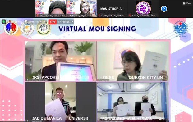 Universitas Medika Suherman Sharing In International Partnership And Virtual MoU Signing
