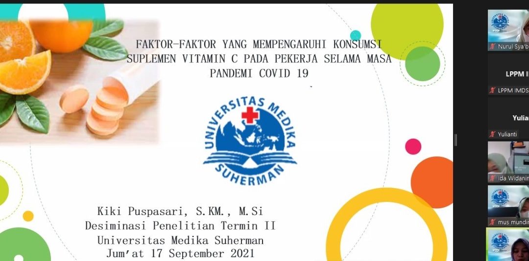 Webinar Nasional Diseminasi Penelitian Term II Dosen Universitas Medika Suherman