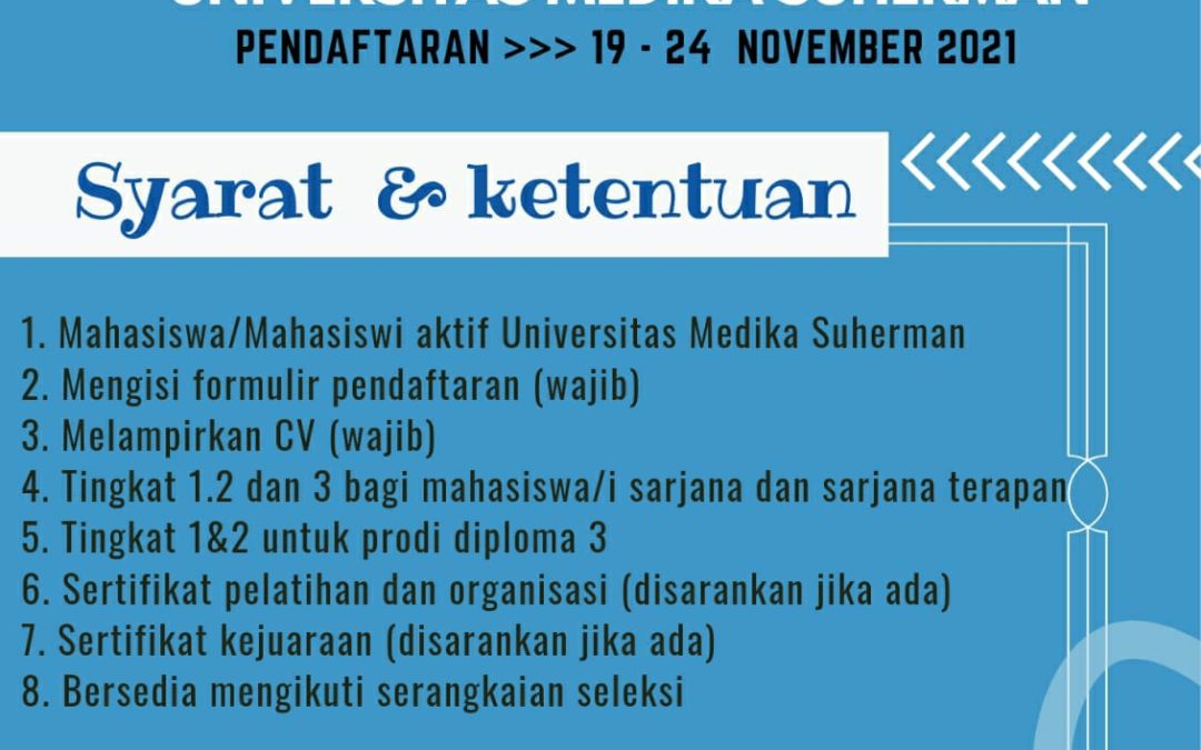ARE YOU READY FOR THE NEXT BEM UNIVERSITAS MEDIKA SUHERMAN ?