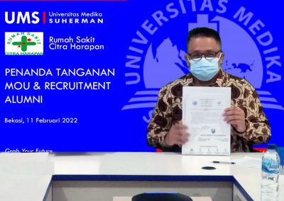 Penanda Tanganan MoU & Recruitmen Alumni UMS & RS. Citra Harapan