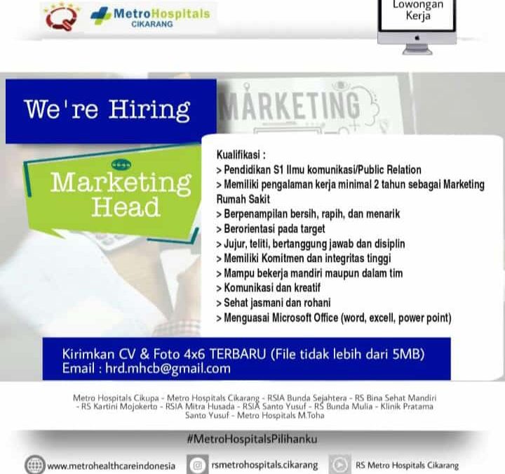 Lowongan Kerja RS Metro Hospitals Cikarang