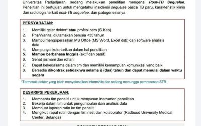 Lowongan Kerja Tuberculosis Wordking Group