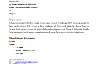 Lowongan Kerja Klinik Kemuning