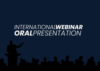 International Webinar & Oral Presentation