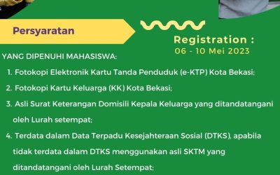 BEASISWA TIDAK MAMPU KOTA BEKASI TAHUN 2023