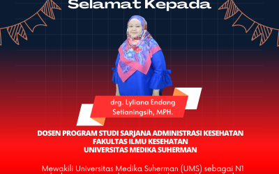 drg. Lyliana Endang Setianingsih, MPH. Dosen Program Studi Sarjana Administrasi Kesehatan, sebagai N1 Adjudicators National University Debating Championship (NUDC) Tingkat Wilayah