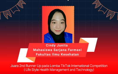Cindy Junita, 2nd Runner Up Tiktok International Competition (Life Style Health Management and Technology) spesial Dies Natalis Universitas Medika Suherman