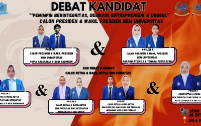 DEBAT KANDIDAT CALON PEMIMPIN MAHASISWA UNIVERSITAS MEDIKA SUHERMAN TA. 2023/2024