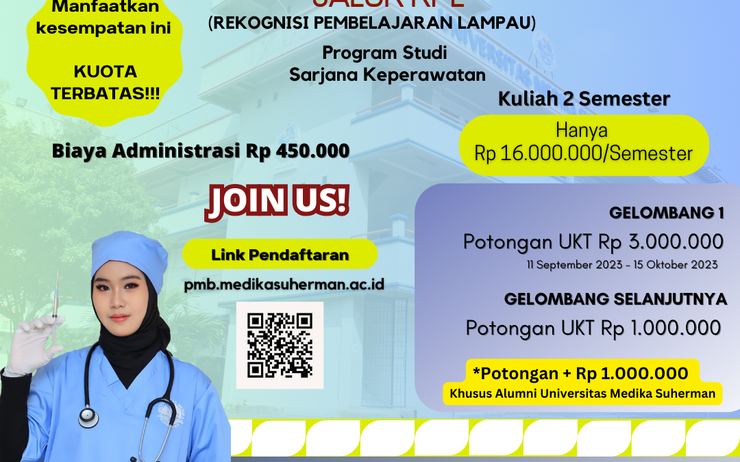 Sudah Dibuka!! Pendaftaran Seleksi Program Rekognisi Pembelajaran Lampau (RPL) UMS, Program Studi Sarjana Keperawatan TA 2023/2024