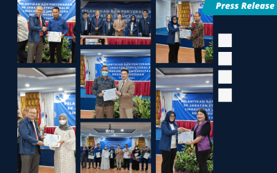 Pelantikan dan Penyerahan SK Jabatan Struktural di Lingkungan Universitas Medika Suherman Tahun 2023