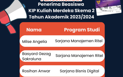PENGUMUMAN! Penerima Beasiswa KIP Kuliah Merdeka Skema 2 TA 2023/2024