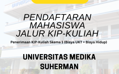 TELAH DIBUKA! Beasiswa KIP Kuliah SKEMA 1 di Universitas Medika Suherman, Pendaftaran Hingga 30 Agustus 2024