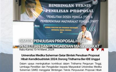 Universitas Medika Suherman Gelar Bimtek Penulisan Proposal Hibah Kemdikbudristek 2024: Dorong Tridharma Ber-IDE Unggul