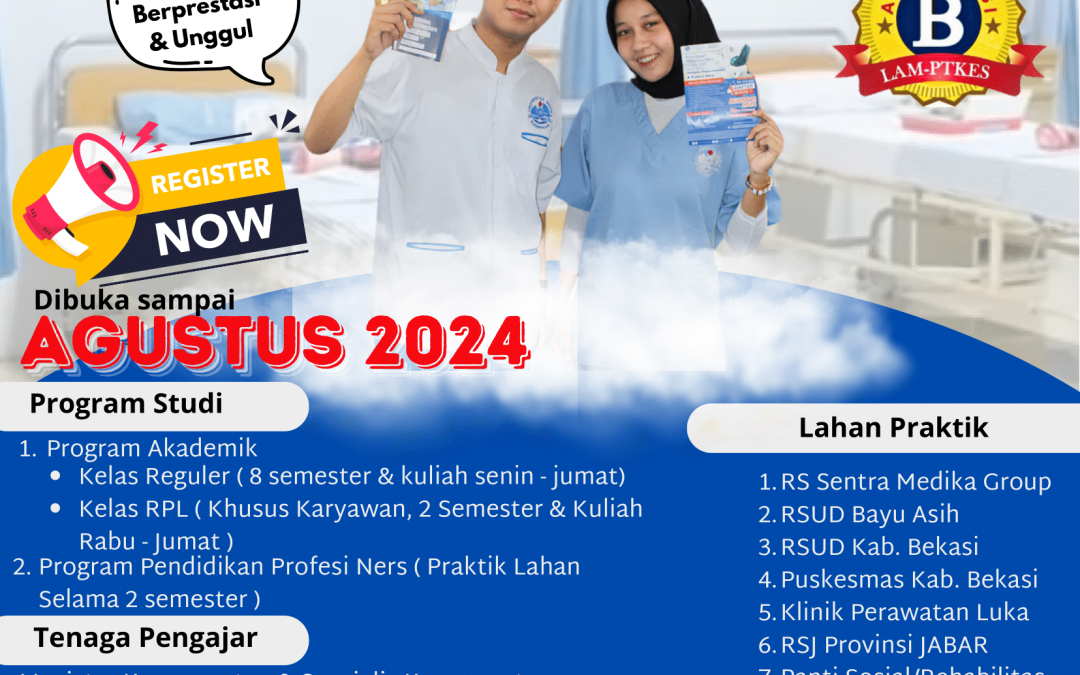 Pendaftaran Mahasiswa Baru Sarjana Keperawatan dan Profesi Ners Universitas Medika Suherman TA 2024-2025