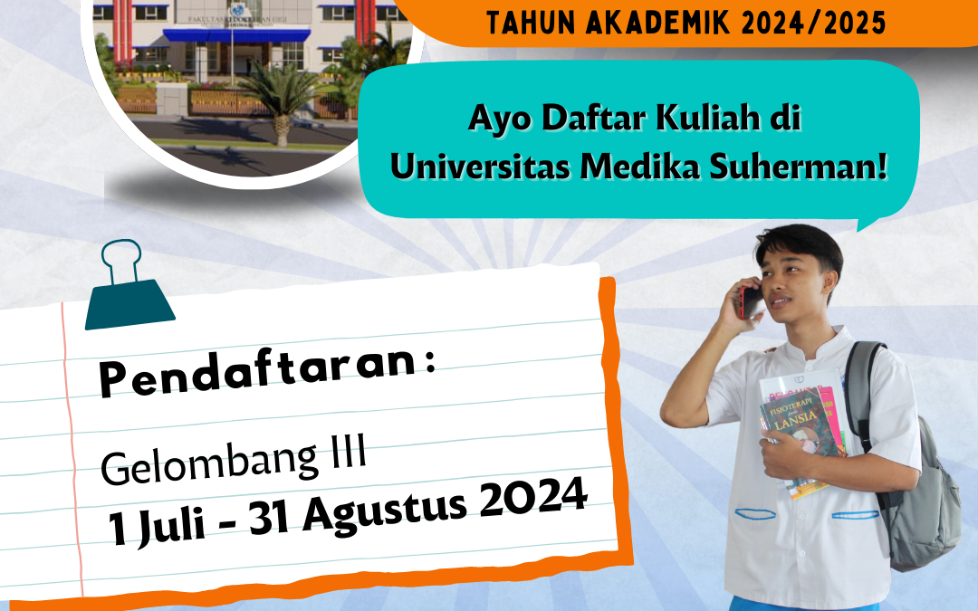 Penerimaan Mahasiswa Baru Universitas Medika Suherman Gelombang 3 Dibuka
