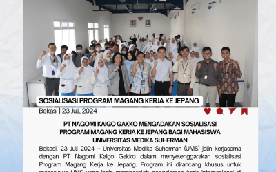 PT Nagomi Kaigo Gakko Mengadakan Sosialisasi Program Magang Kerja ke Jepang bagi Mahasiswa Universitas Medika Suherman