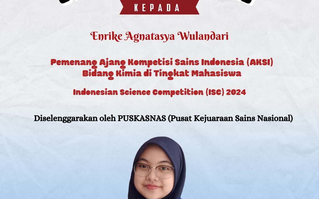 Mahasiswa Administrasi Kesehatan Raih Kemenangan di Ajang Kompetisi Sains Indonesia (AKSI) Bidang Kimia