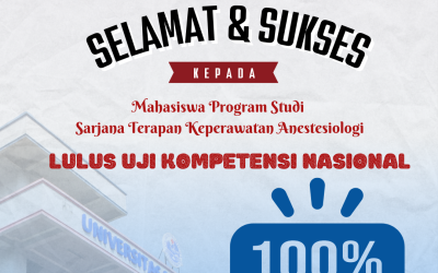 Mahasiswa Prodi Sarjana Terapan Keperawatan Anestesiologi Lulus 100% UKOM Periode II Gelombang 2