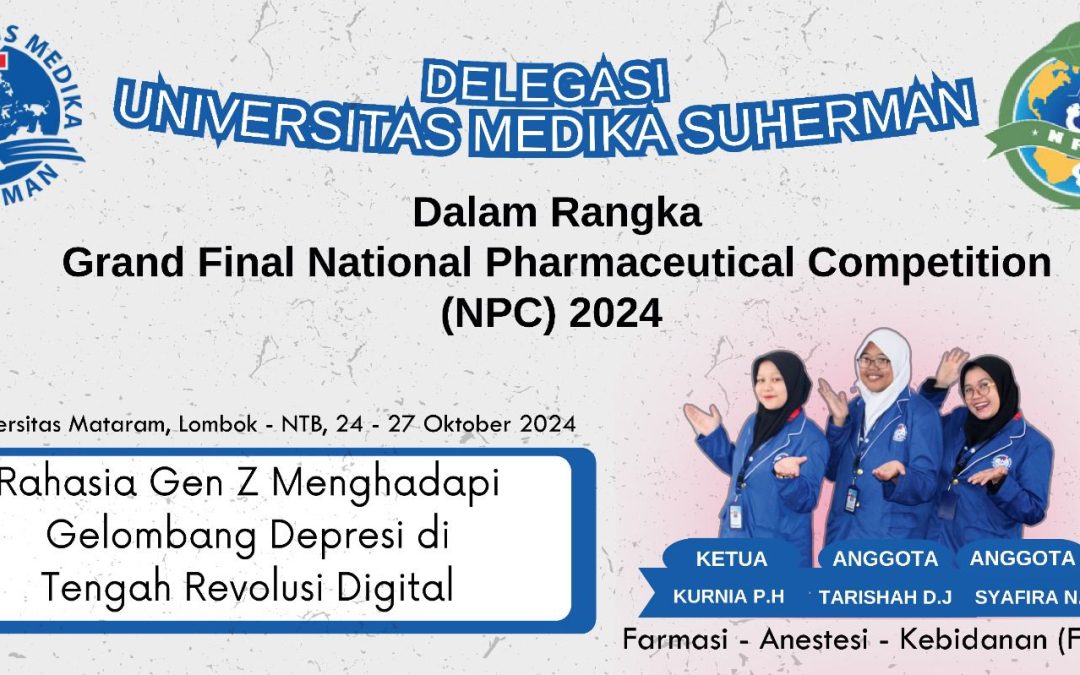 Delegasi Mahasiswa Universitas Medika Suherman dalam Grand Final National Pharmaceutical Competition (NPC) 2024 di Universitas Mataram