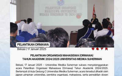 Pelantikan Organisasi Mahasiswa (Ormawa) Tahun Akademik 2024/2025 Universitas Medika Suherman