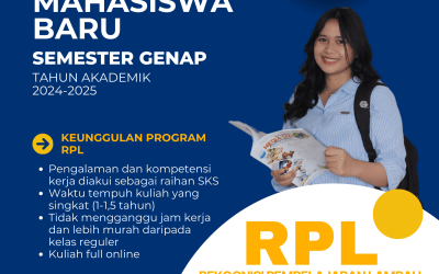 Penerimaan Mahasiswa Baru Kelas RPL Semester Genap TA 2024/2025