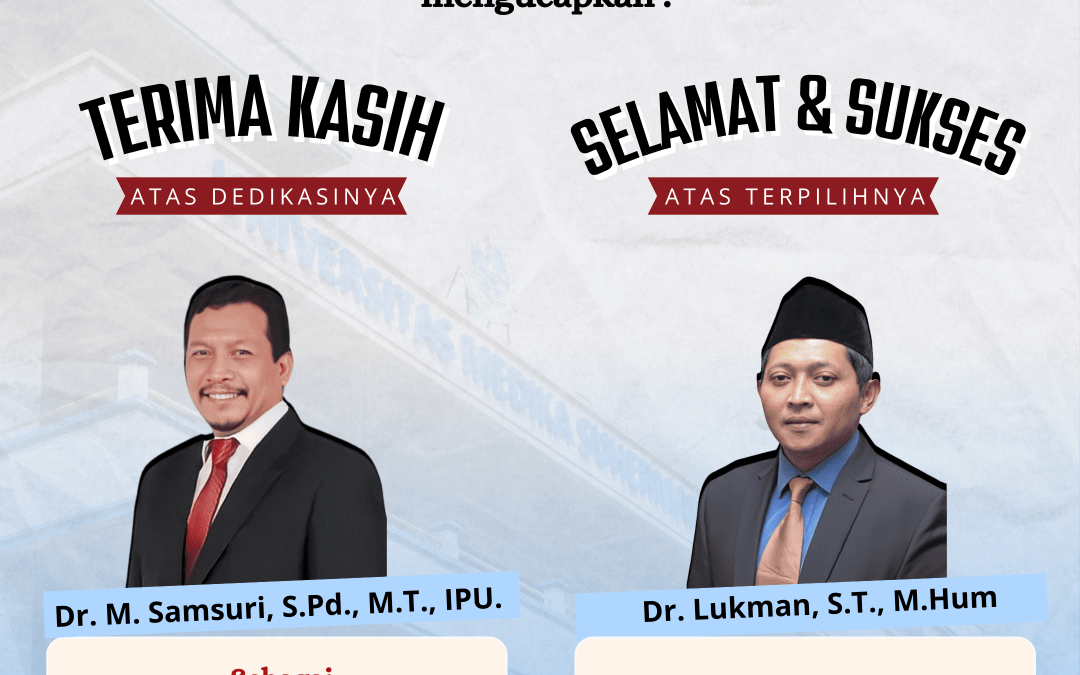 Kepala LLDIKTI Wilayah 4, Dr. Lukman, S.T., M.Hum Menggantikan Dr. M. Samsuri, S.Pd., M.T., IPU.