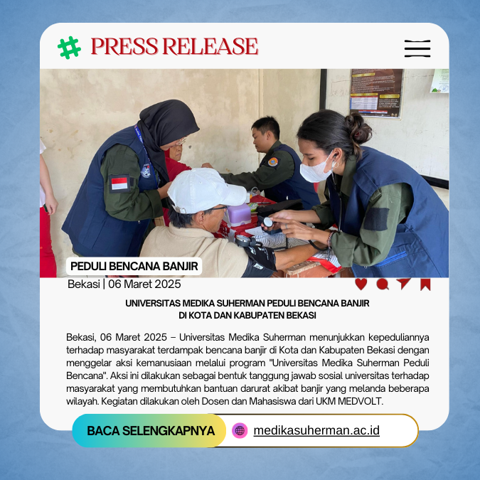 Universitas Medika Suherman Peduli Bencana Banjir di Kota dan Kabupaten Bekasi