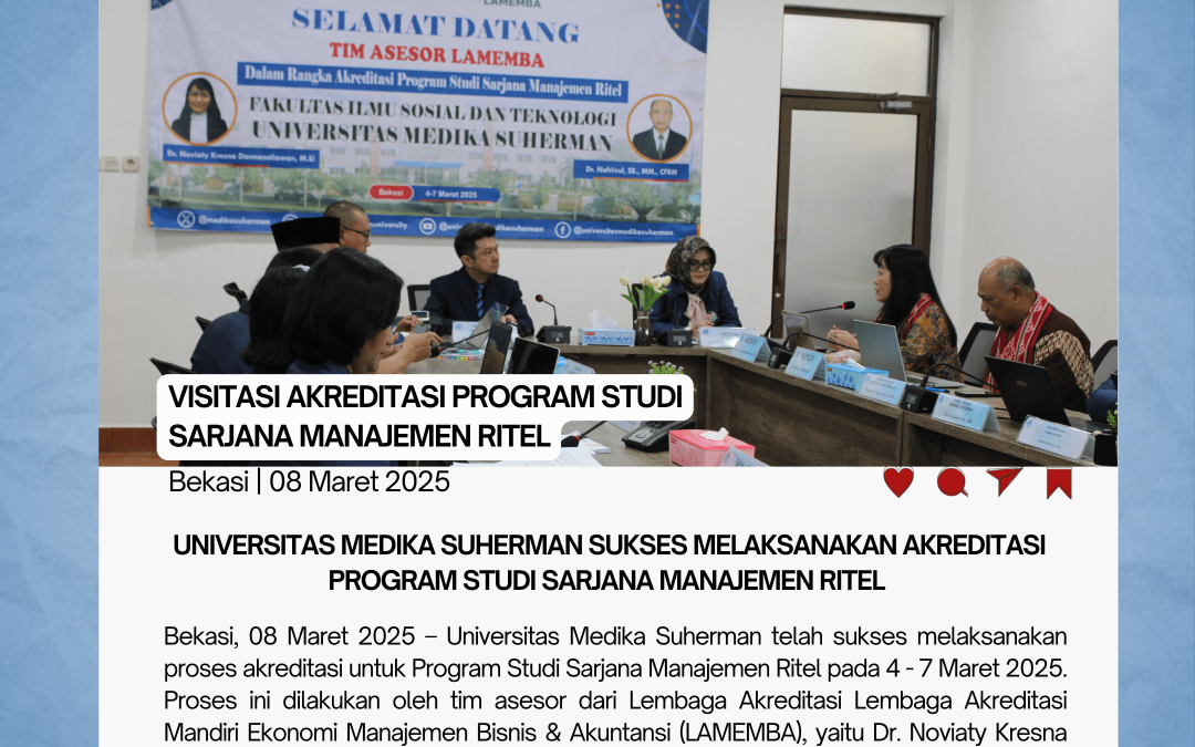 Universitas Medika Suherman Sukses Melaksanakan Akreditasi Program Studi Sarjana Manajemen Ritel
