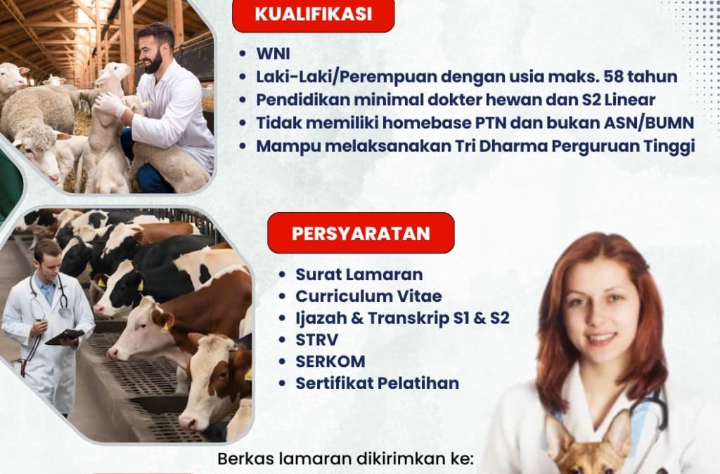 Rekrutmen Dosen Fakultas Kedokteran Hewan dan Profesi Dokter Hewan Universitas Medika Suherman