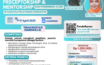 Pelatihan Preceptorship dan Mentorship bagi Pembimbing Klinik di Fasiliitas Pelayanan Kesehatan – Universitas Medika Suherman