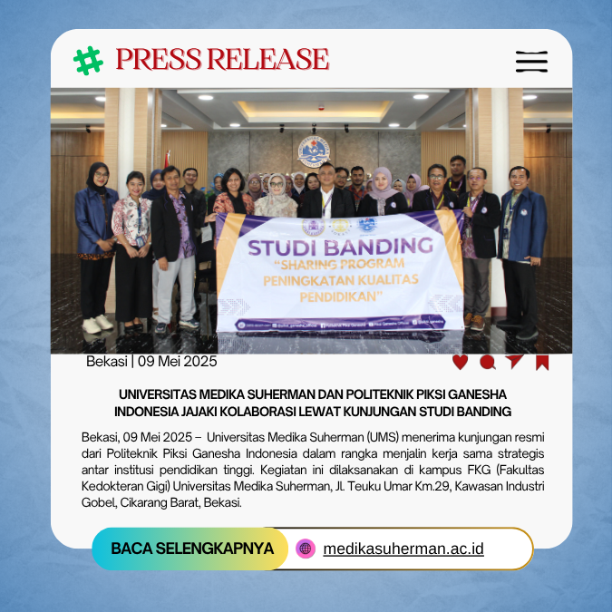 Universitas Medika Suherman dan Politeknik Piksi Ganesha Indonesia Jajaki Kolaborasi Lewat Kunjungan Studi Banding