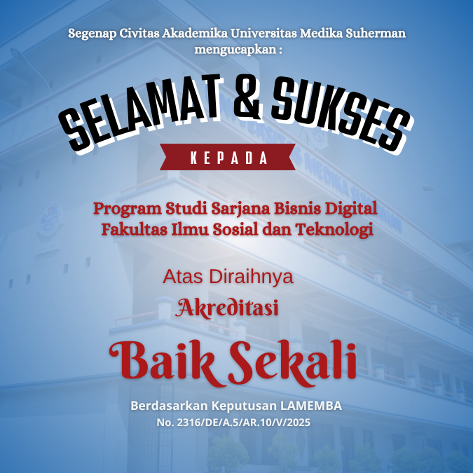 Program Studi Sarjana Bisnis Digital Universitas Medika Suherman Raih Akreditasi Baik Sekali