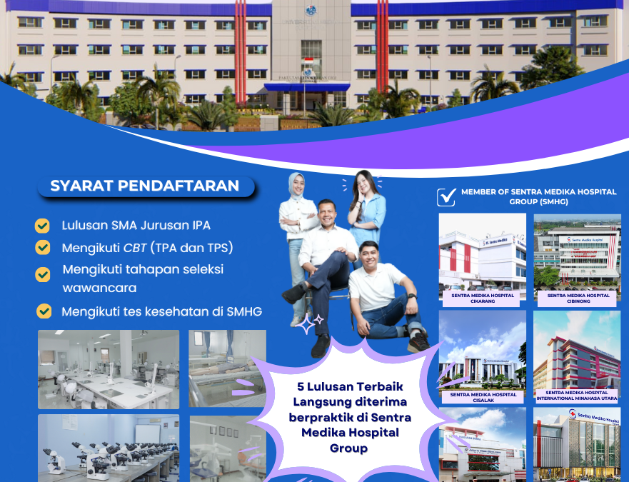PENERIMAAN MAHASISWA BARU FKG UNIVERSITAS MEDIKA SUHERMAN