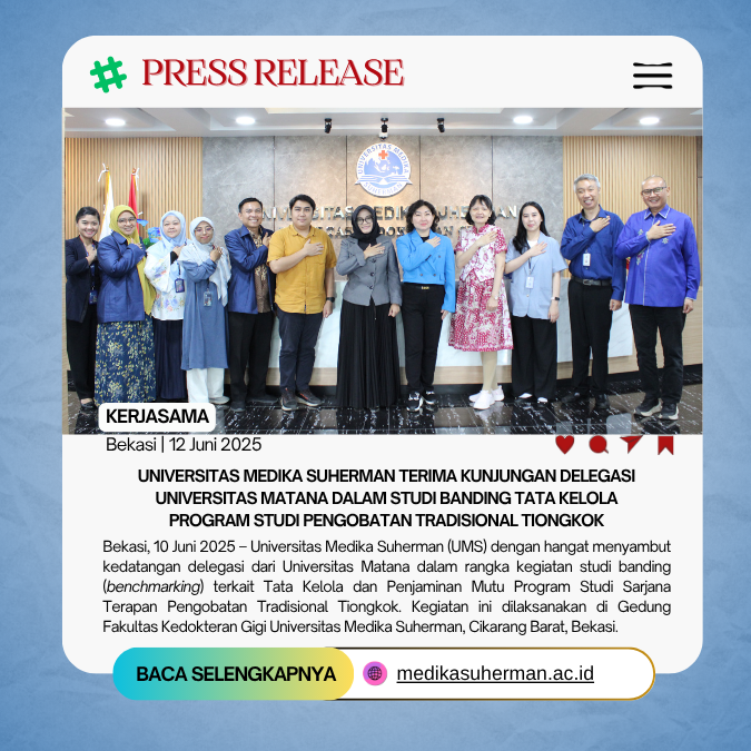 Universitas Medika Suherman Terima Kunjungan Delegasi Universitas Matana dalam Studi Banding Tata Kelola Program Studi Pengobatan Tradisional Tiongkok