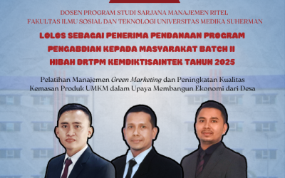 Dosen Manajemen Ritel Lolos Hibah Pendanaan Program Pengabdian kepada Masyarakat Batch II Hibah DRTPM Kemdiktisaintek Tahun 2025