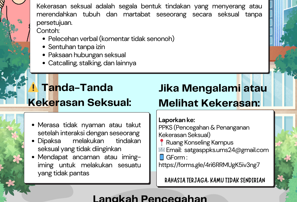 STOP KEKERASAN SEKSUAL : SEGERA HUBUNGI PPKS UMEDS!