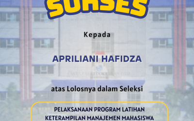 Mahasiswa Manajemen Ritel Lolos Program Latihan Keterampilan Manajemen Mahasiswa Tingkat Menengah (LKMM TM) Tahun 2025