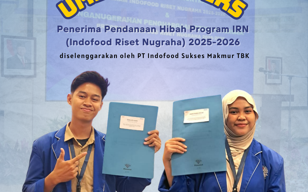 Dua mahasiswa Universitas Medika Suherman Raih Pendanaan Hibah Program Indofood Riset Nugraha (IRN) 2025–2026