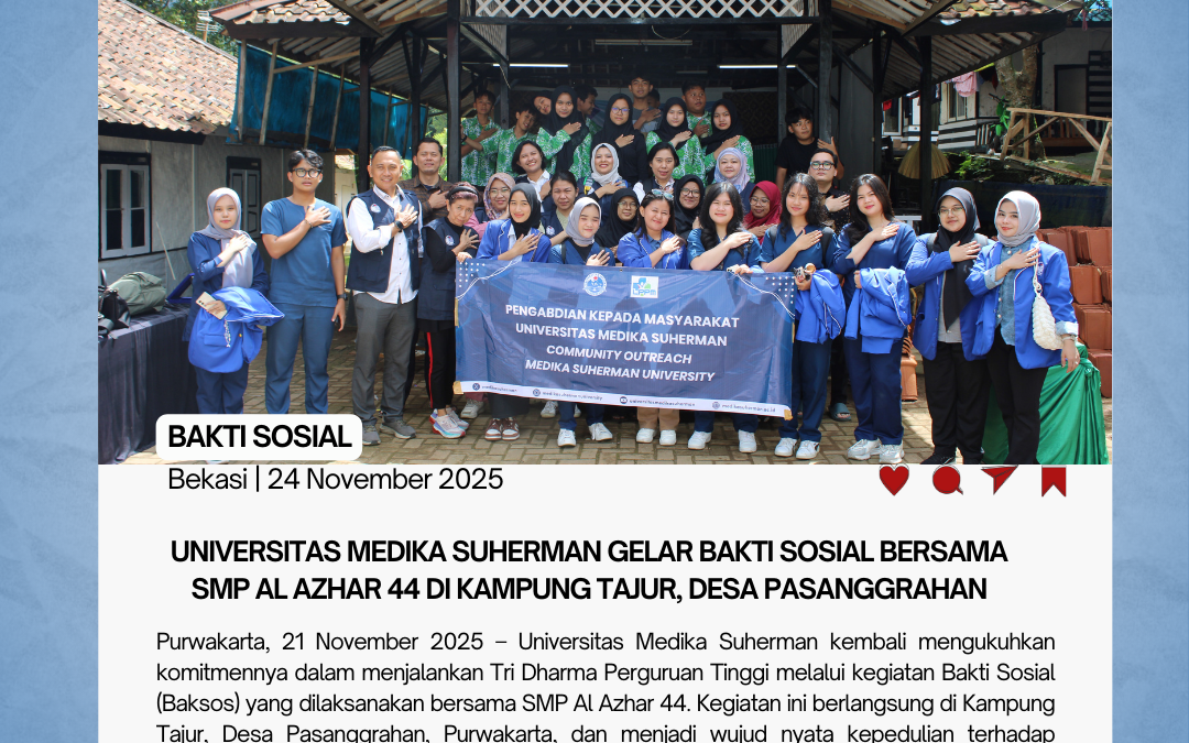Universitas Medika Suherman Gelar Bakti Sosial Bersama SMP Al Azhar 44 di Kampung Tajur, Desa Pasanggrahan
