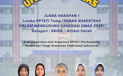 Spotlight on UMEDS Winners! Mahasiswa Sarjana Farmasi Raih Juara Harapan 1 Lomba PPTKTI Kategori : KRIDA – Artikel Ilmiah