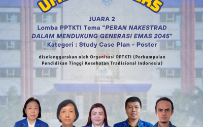 Spotlight on UMEDS Winners! Mahasiswa Sarjana Terapan Pengobatan Tradisional Tiongkok Raih Juara 2 Lomba PPTKTI Kategori : Study Case Plan – Poster