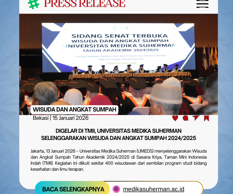 Digelar di TMII, Universitas Medika Suherman Selenggarakan Wisuda dan Angkat Sumpah 2024/2025