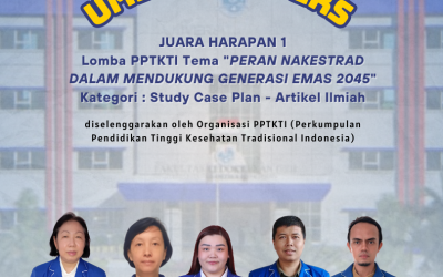 Spotlight on UMEDS Winners! Mahasiswa Sarjana Terapan Pengobatan Tradisional Tiongkok Raih Juara Harapan 1 Lomba PPTKTI Kategori : Study Case Plan – Artikel Ilmiah