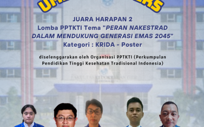 Spotlight on UMEDS Winners! Mahasiswa Sarjana Terapan Pengobatan Tradisional Tiongkok Raih Juara Harapan 2 Lomba PPTKTI Kategori : KRIDA – Poster