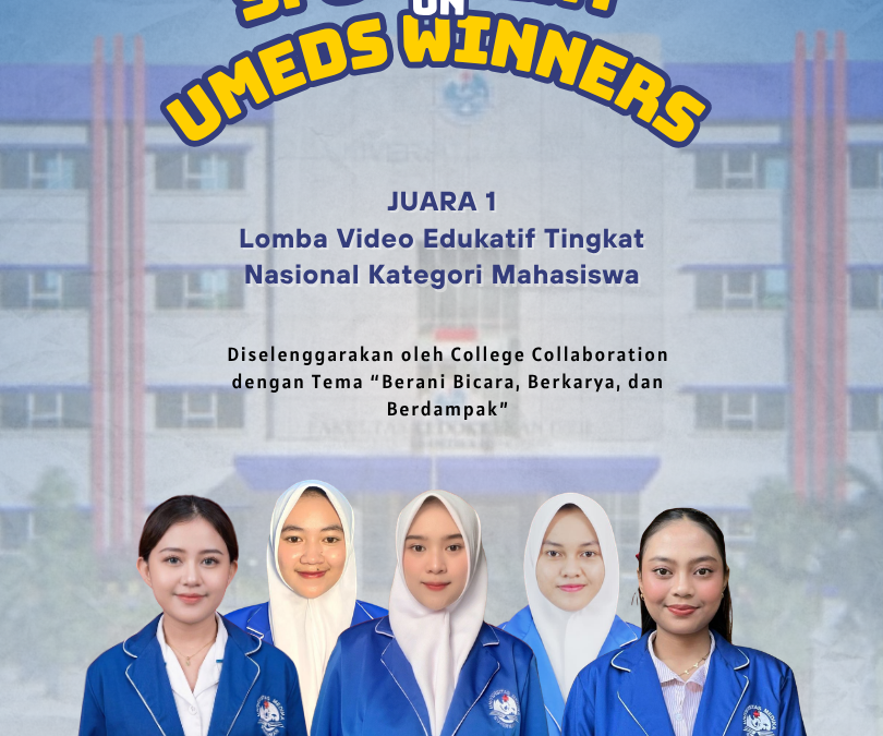 Spotlight on UMEDS Winners! 5 Mahasiswa Universitas Medika Suherman Raih Juara 1 Lomba Video Edukatif Tingkat Nasional