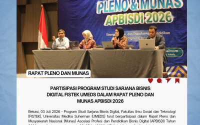 Partisipasi Program Studi Sarjana Bisnis Digital FISTEK UMEDS dalam Rapat Pleno dan Munas APBISDI 2026