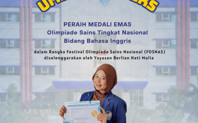Nirva Erlina Putri, Mahasiswa Program Studi Sarjana Terapan Keperawatan Anestesiologi UMEDS Raih Medali Emas Olimpiade Sains Tingkat Nasional Bidang Bahasa Inggris