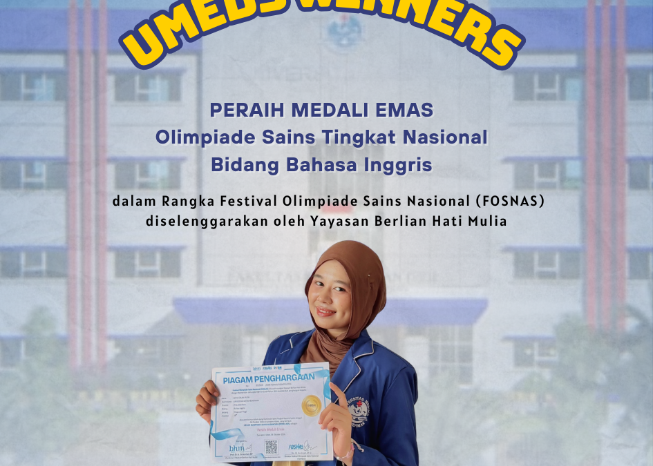 Nirva Erlina Putri, Mahasiswa Program Studi Sarjana Terapan Keperawatan Anestesiologi UMEDS Raih Medali Emas Olimpiade Sains Tingkat Nasional Bidang Bahasa Inggris